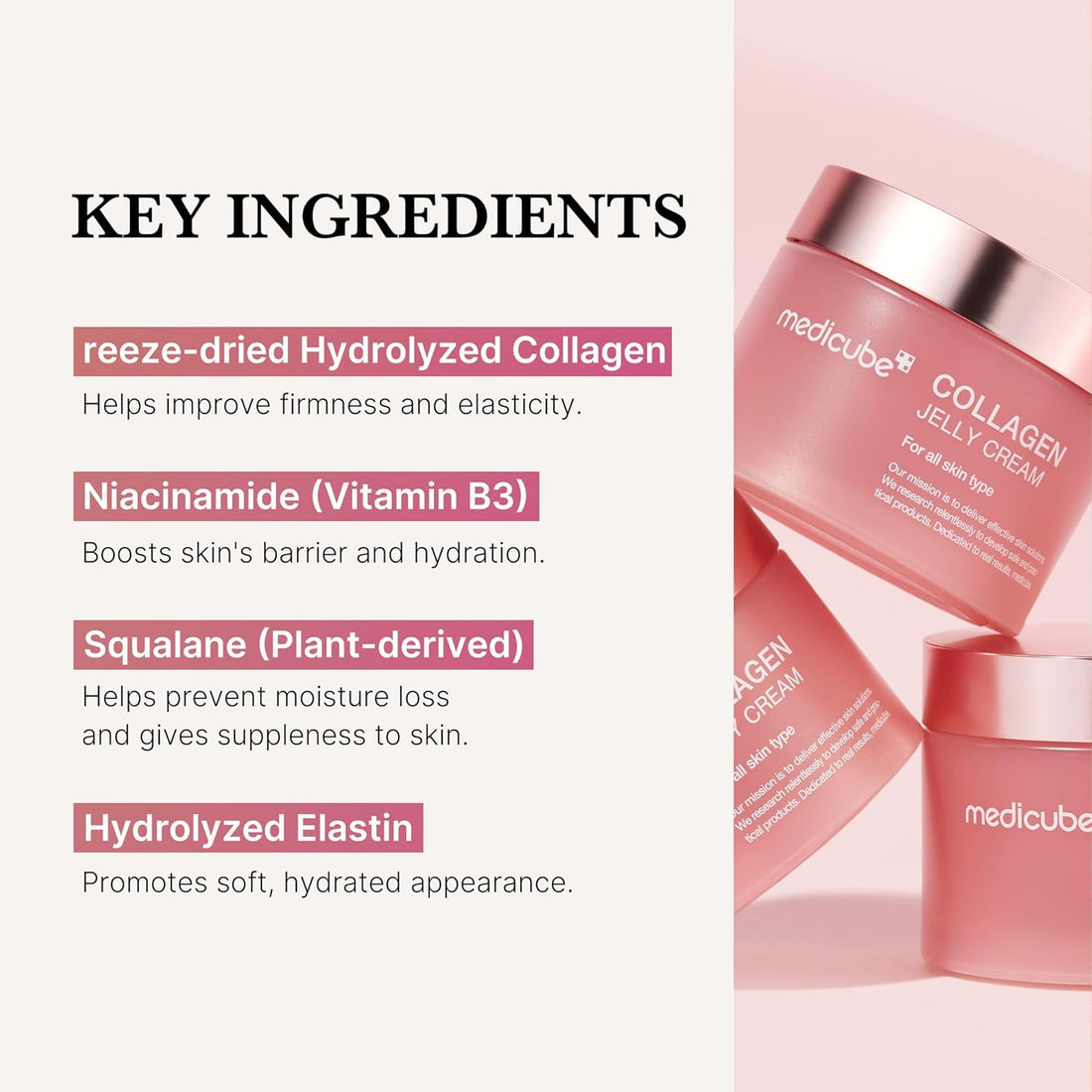 Medicube Collagen Jelly Cream- Niacinamide & Freeze-Dried Hydrolyzed Collagen