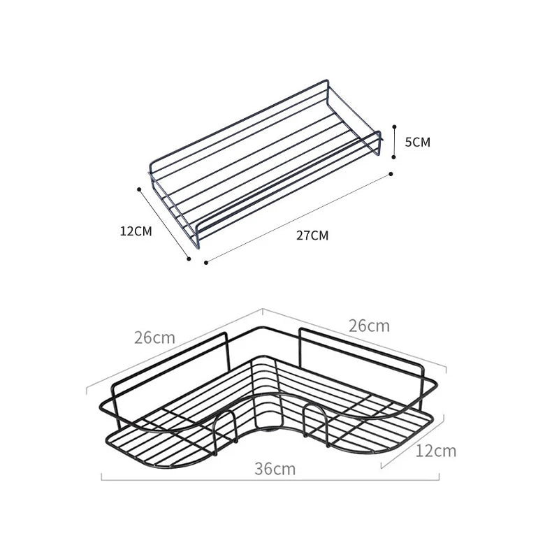 Wall-Mounted Corner Shelf