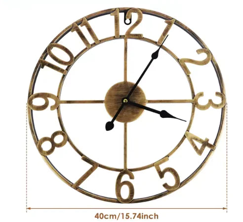 Silent Luminous Wall Clock 16/10in